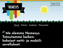 Tablet Screenshot of nemesys.fi